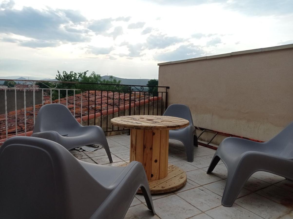 Maison De Charme Avec Patio Et Terrasse De Toit Estagel Exterior foto